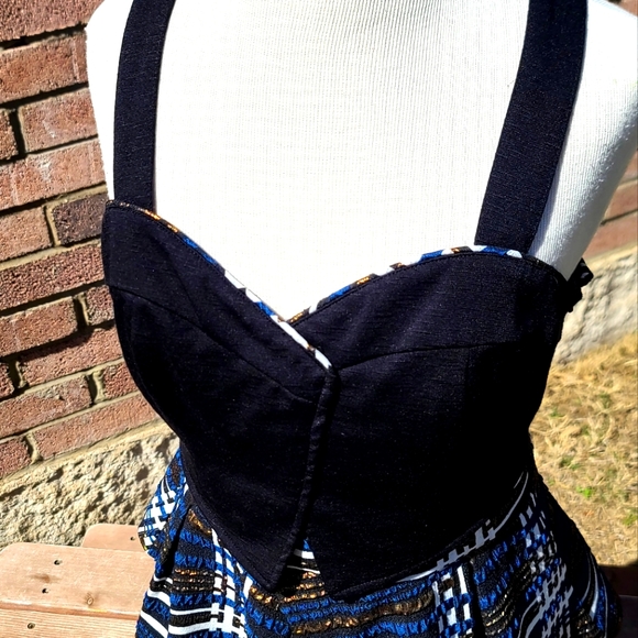 Deletta peplum plaid top - Picture 4 of 6